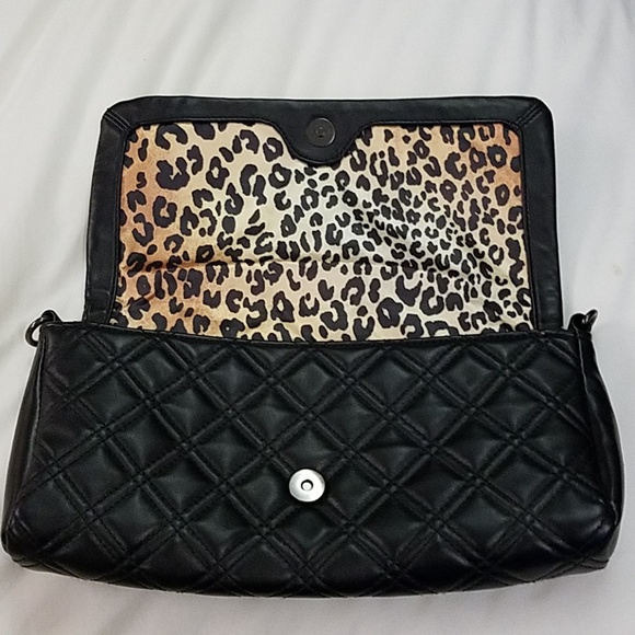 Kate Landry Handbags - Black Clutch purse cosmetics make-up bag